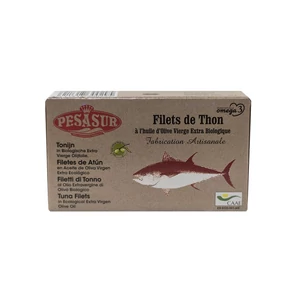 Tonhal Filé bio extraszűz oliva olajban, dobozban 125g