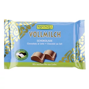 Rapunzel Cristallino bio tejcsokoládé, 100 g