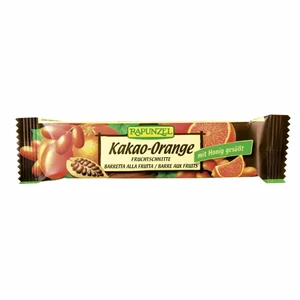 Rapunzel bio gyümölcsszelet, kakaó-narancs, 40 g