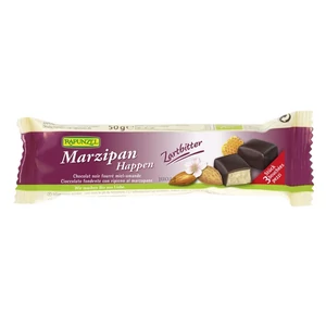 Rapunzel bio marcipán kockák, étcsokoládés bevonattal (3 darab), 50 g