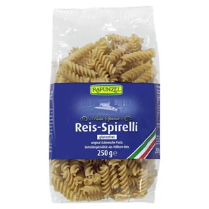 Rapunzel bio Rizstészta spirál, teljes kiőrlésű, 250 g