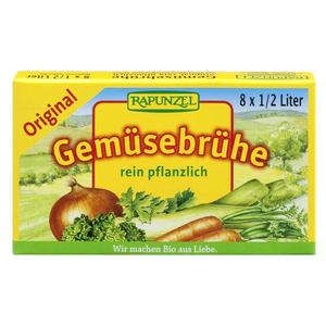 Rapunzel bio Zöldségleveskocka eredeti, vegán 8x10,5 g