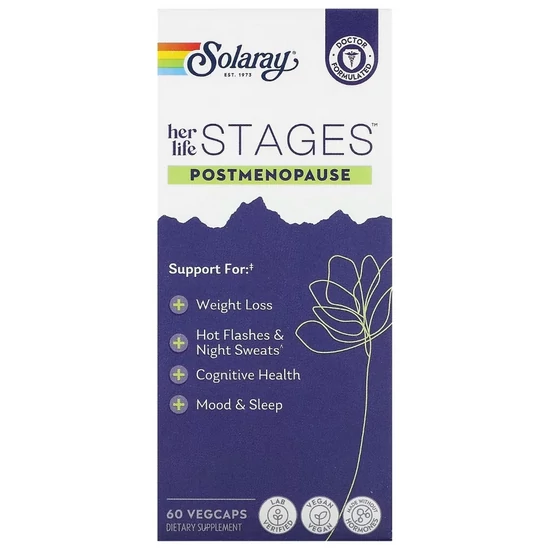 Her Life Stages, Postmenopauza, 60 db, Solaray