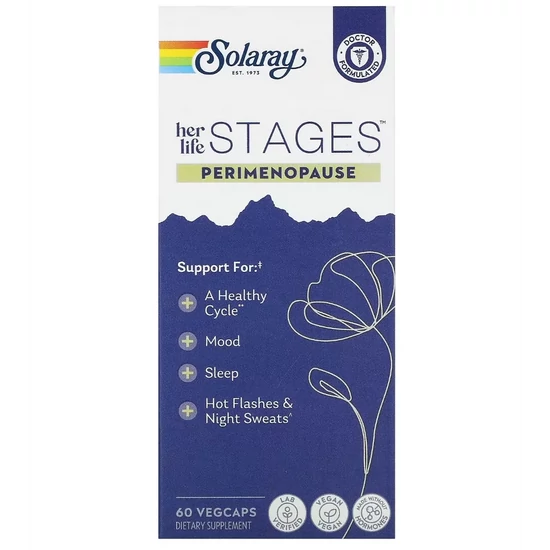 Her Life Stages, Perimenopauza, 60 db, Solaray