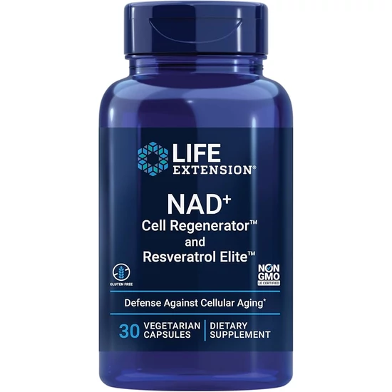 Life Extension NAD+ Sejt aktivátor rezveratrollal 30db