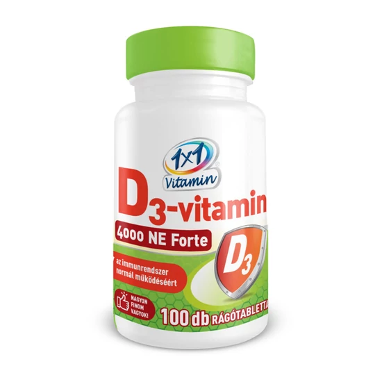 1x1 vitamin D3-vitamin 4000IU rágótabletta, 100 db