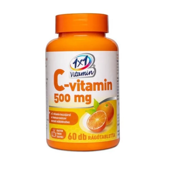 1x1 vitaday C-vitamin 500 mg rágótabletta, 60 db