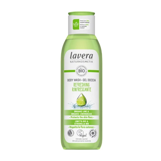 Lavera Frissítő tusfürdő lime-citromfű, 250ml