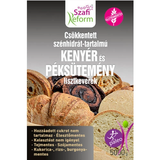 Szafi Reform csökkentett ch-tartalmú kenyér és péksütemény lisztkeverék (gluténmentes) 5000g