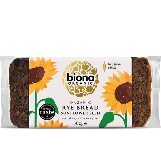 Biona bio rozskenyér napraforgómaggal, 500 g