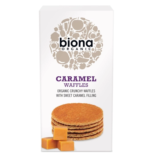 Biona bio waffel - karamellás, 175 g