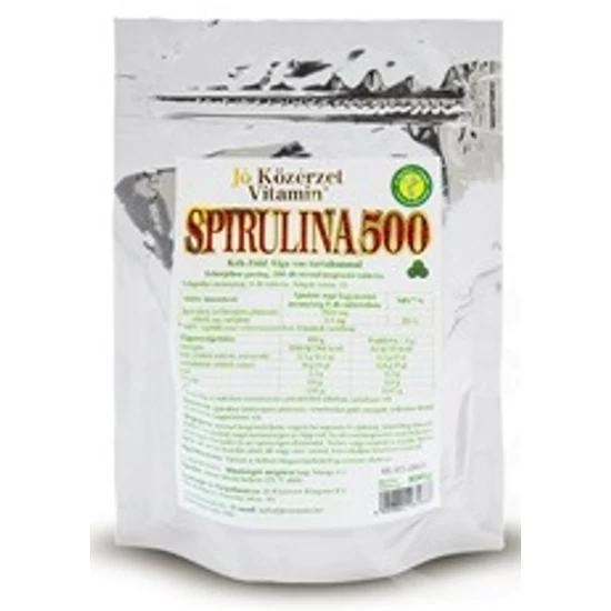 Jó Közérzet Spirulina 500 Kék-zöld Alga, 200 db