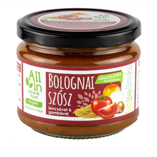 All in bolognai szósz lencsével és gombával, 250 g