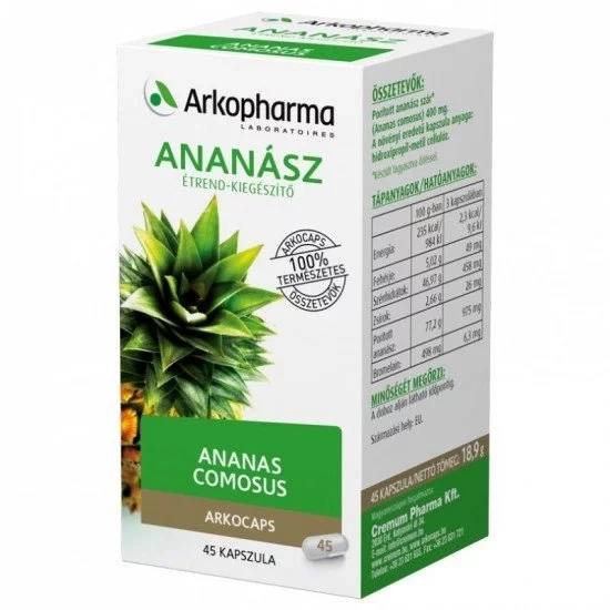 Arkocaps Ananász kapszula fogyás elősegítésére, 45 db