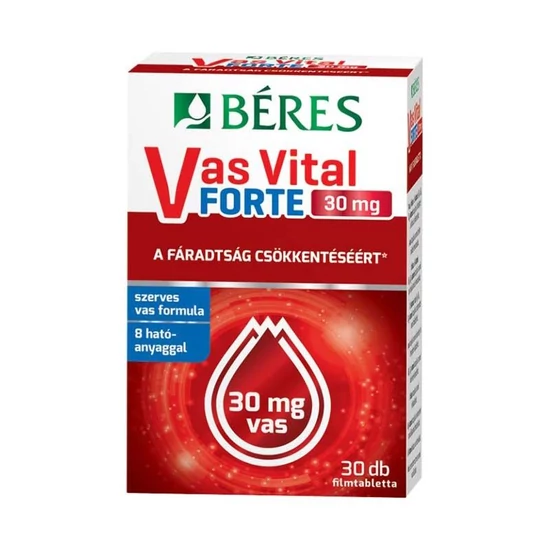 Béres vas vital forte 30 mg filmtabletta 30 db