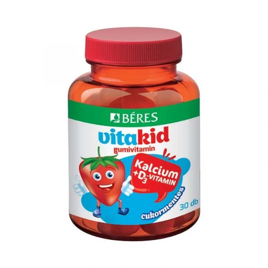 Béres vitakid kalcium+d3 vitamin gumivitamin 30 db