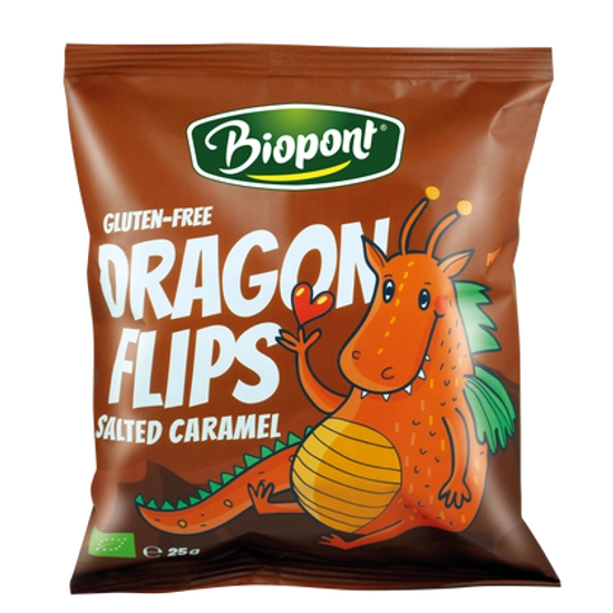 Biopont bio dragon flips kukorica snack sós karamellás 25 g