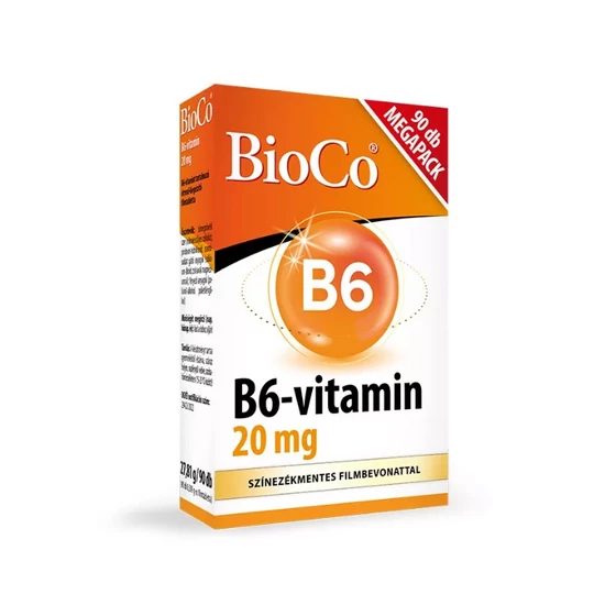 BioCo B6-vitamin 20 mg megapack, 90 db