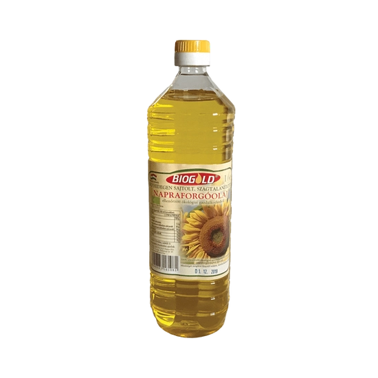 Biogold bio napraforgó olaj (szagtalan), 1000 ml
