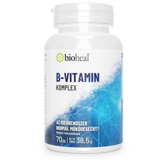 Bioheal b-vitamin komplex filmtabletta, 70 db