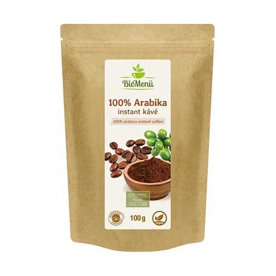 Biomenü bio 100% arabica instant kávé, 100 g