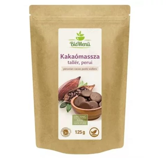 Biomenü bio perui kakaó massza tallér, 125 g