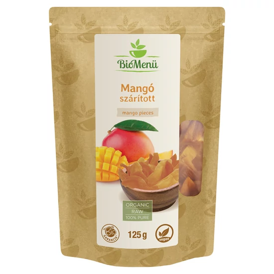 Biomenü Bio Szárított Mangó, 125 g