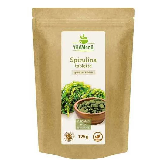 Biomenü bio Spirulina tabletta, 125 g