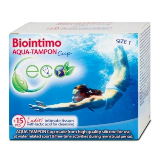 Biointimo aqua tampon cup 1-es méret, 1 db