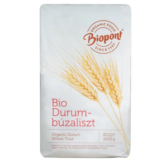 Biopont bio durumbúzaliszt, sima, 1 kg