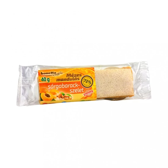 Mézes mandulás sárgabarack szelet, 40 g