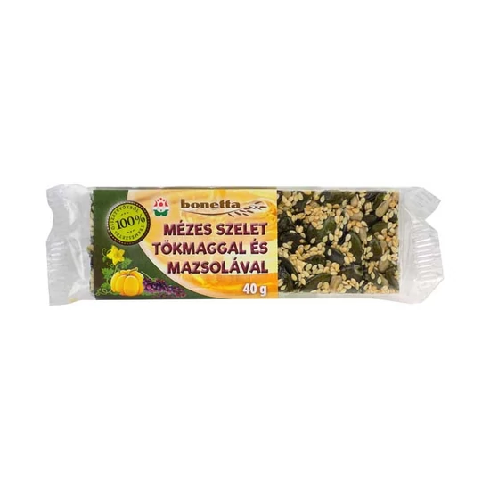 Mézes szelet tökmaggal és mazsolával, 40 g