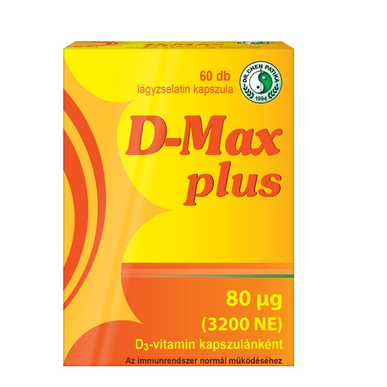 Dr. Chen D-max Plus D3-vitamin 3200 NE Kapszula, 60 db