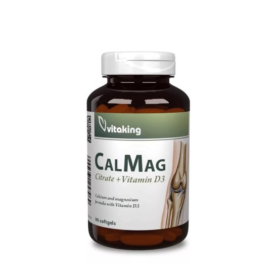 Vitaking CalMag + D3 vitamin kapszula, 90 db
