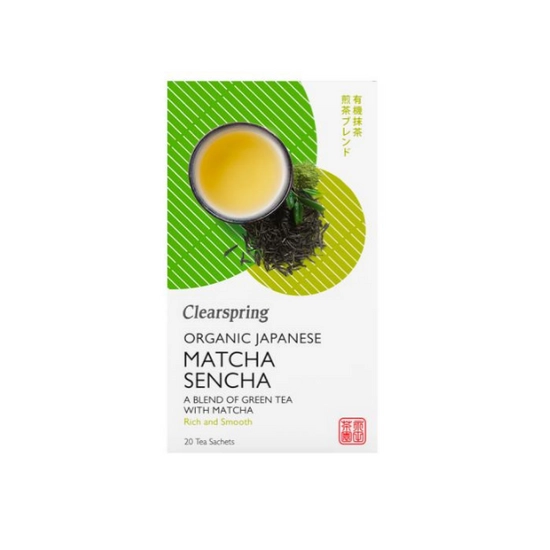 Clearspring bio japan matcha sencha zöld tea, 20 filter