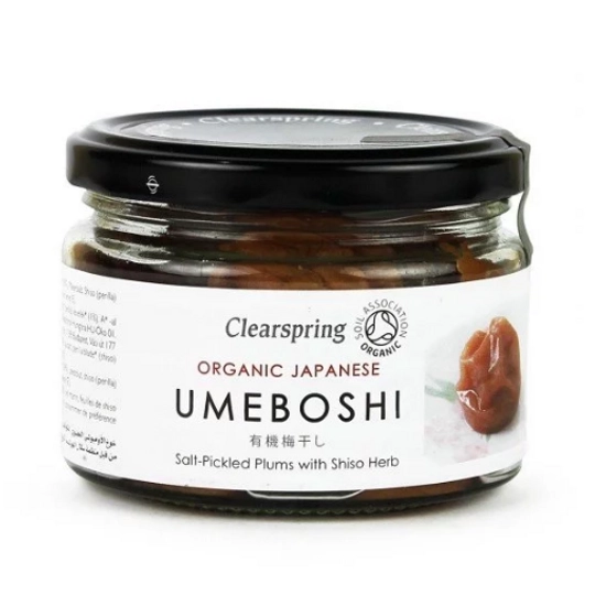 Clearspring bio umeboshi sós japán szilva, 200 g