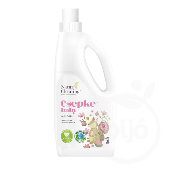 Csepke Baby Mosógél Babapúder Illattal 3m+, 1000 ml