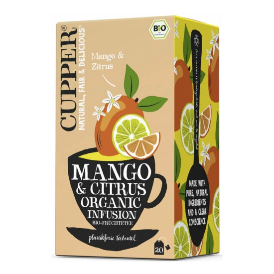 Cupper bio mangó és citrus tea 36 g