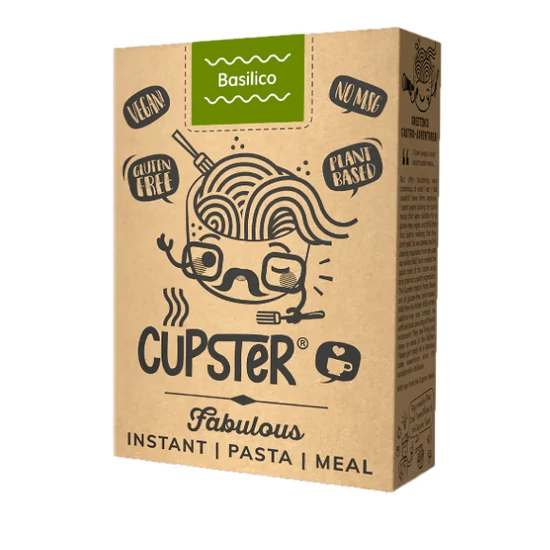 Cupster instant tészta basilico, 97 g