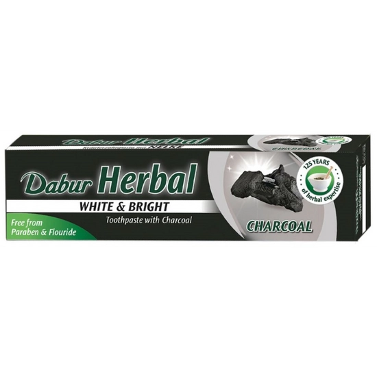 Dabur gyógynövényes fogkrém aktív szénnel, 100 ml