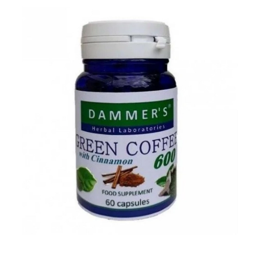 Dammers green coffee 600 zöld kávé+fahéj 600 kapszula, 60 db