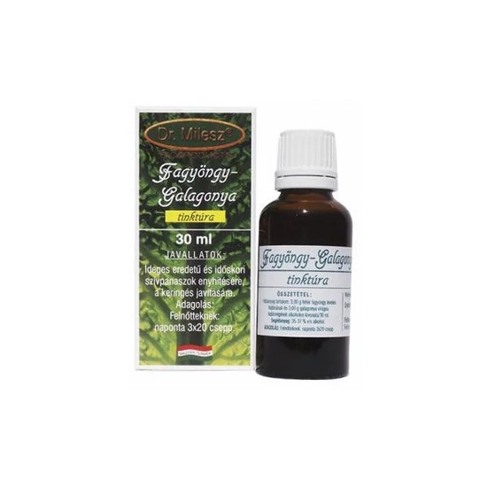 Dr. Milesz Fagyöngy-Galagonya tinktúra, 30 ml