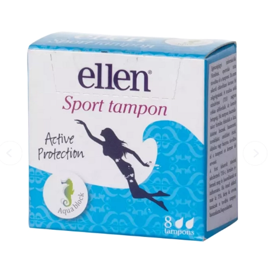 Ellen aqua block sport tampon, 8 db