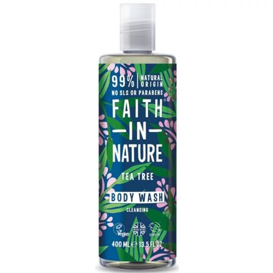 Faith In Nature teafa tusfürdő, 400 ml