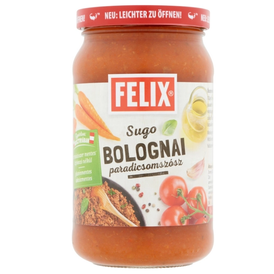 Felix sugo bolognai paradicsomszósz darált hússal, 360 g