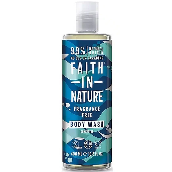 Faith in Nature Tusfürdő Fragrance Free Illatmentes Tusfürdő 400ml