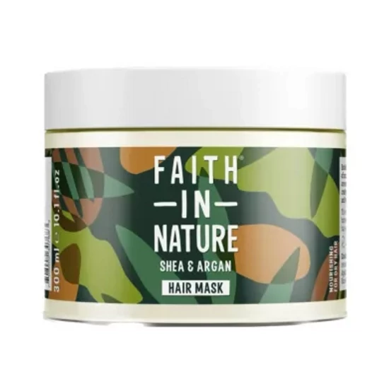 Faith in Nature Hajmaszk Shea vaj &amp; Argán olaj 300ml