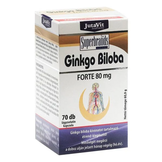 JutaVit Ginkgo Biloba forte kapszula, 60+10 db