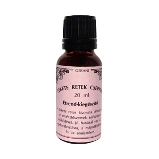 Gerani fekete retek cseppek, 20 ml