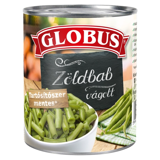 Globus Xxl zöldbab vágott, 800 g